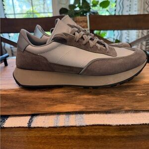 Common Projects Men's Gray Suede & Mesh Sneakers